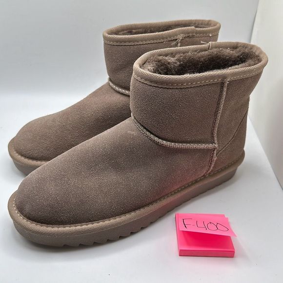 CUSHIONAIRE Cozy Boot 7.5 TAUPE - Picture 3 of 7